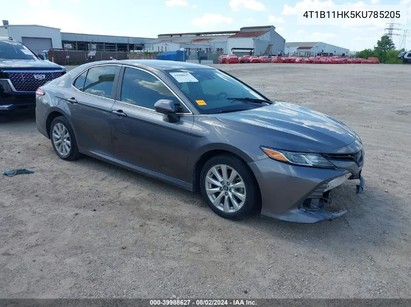 4T1B11HK5KU785205 2019 Toyota Camry Le