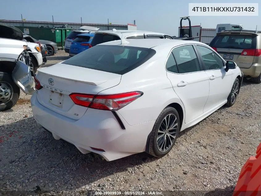 4T1B11HKXKU731432 2019 Toyota Camry L/Le/Xle/Se/Xse