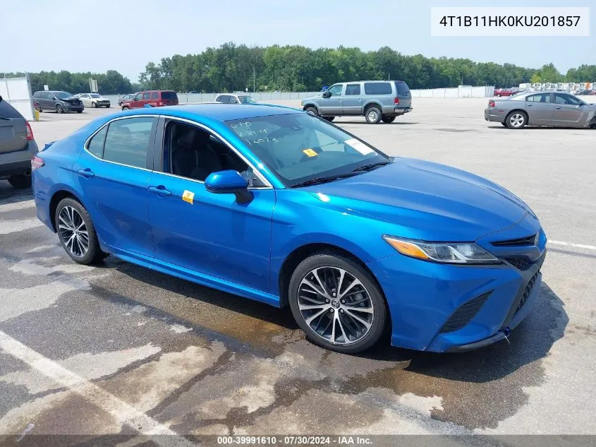 4T1B11HK0KU201857 2019 Toyota Camry Se