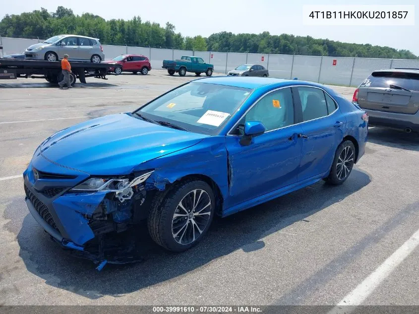 4T1B11HK0KU201857 2019 Toyota Camry Se