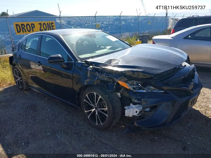 2019 Toyota Camry L/Le/Xle/Se/Xse VIN: 4T1B11HK5KU259737 Lot: 39991612