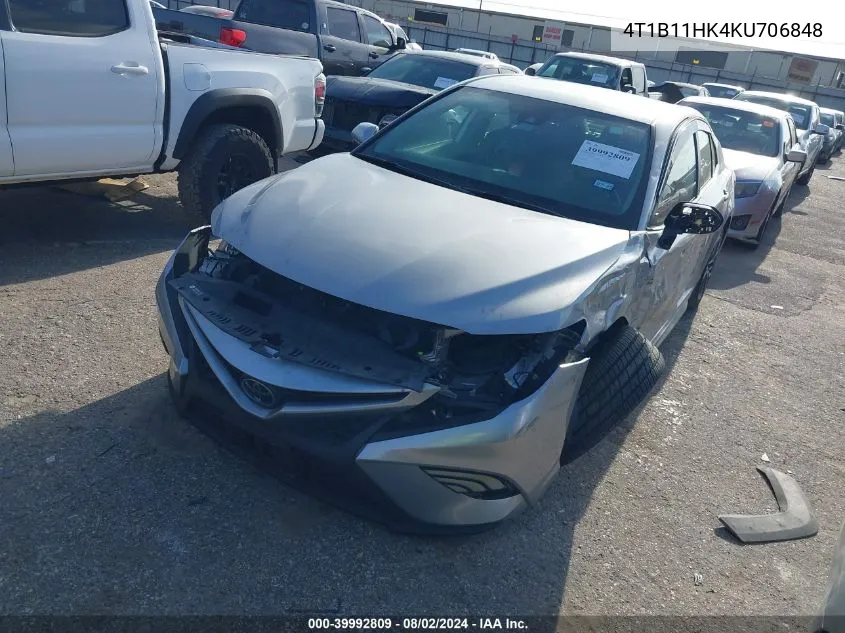 4T1B11HK4KU706848 2019 Toyota Camry Se