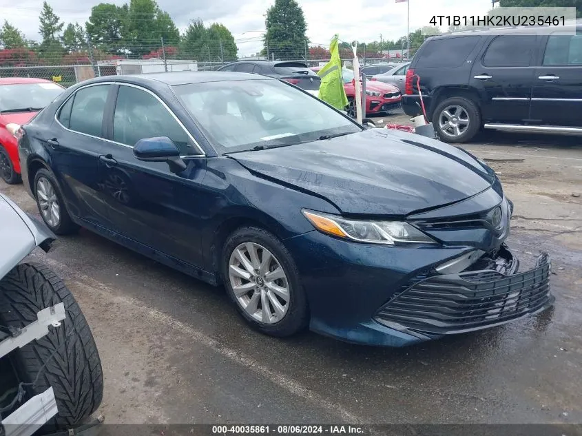 2019 Toyota Camry Le VIN: 4T1B11HK2KU235461 Lot: 40035861