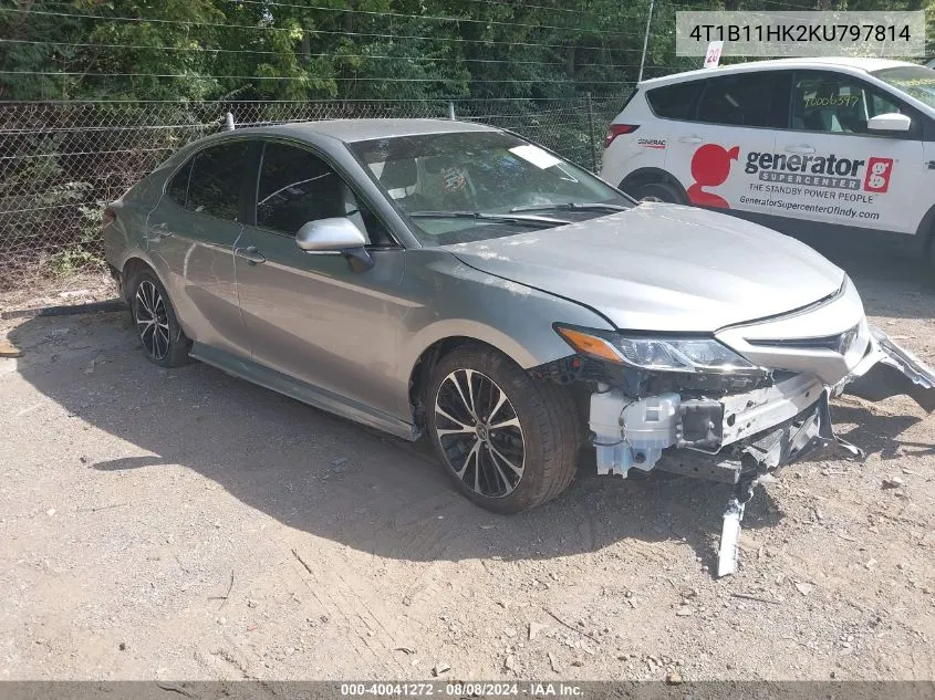 4T1B11HK2KU797814 2019 Toyota Camry Se