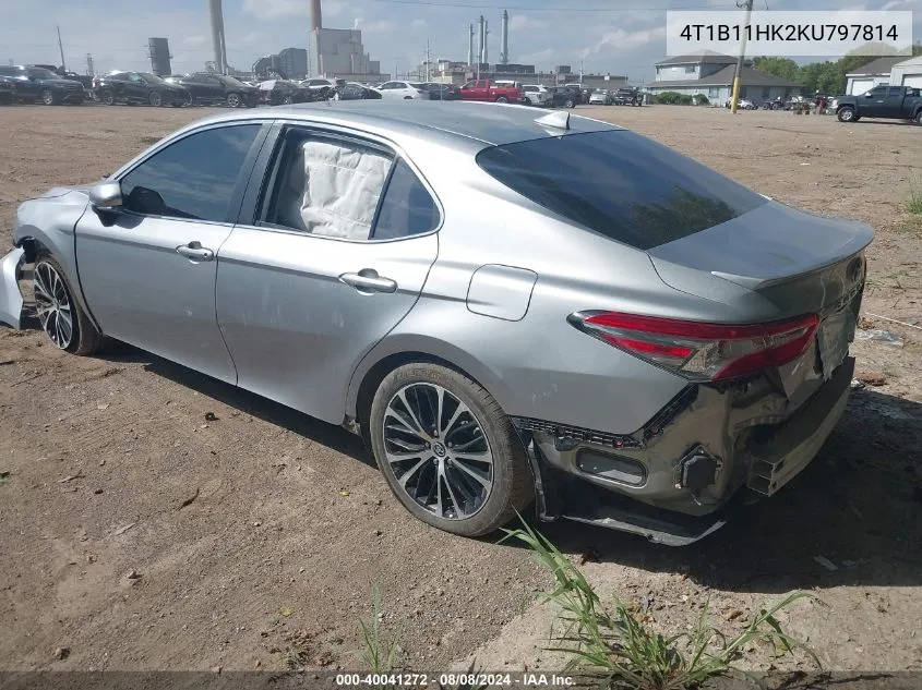 2019 Toyota Camry Se VIN: 4T1B11HK2KU797814 Lot: 40041272