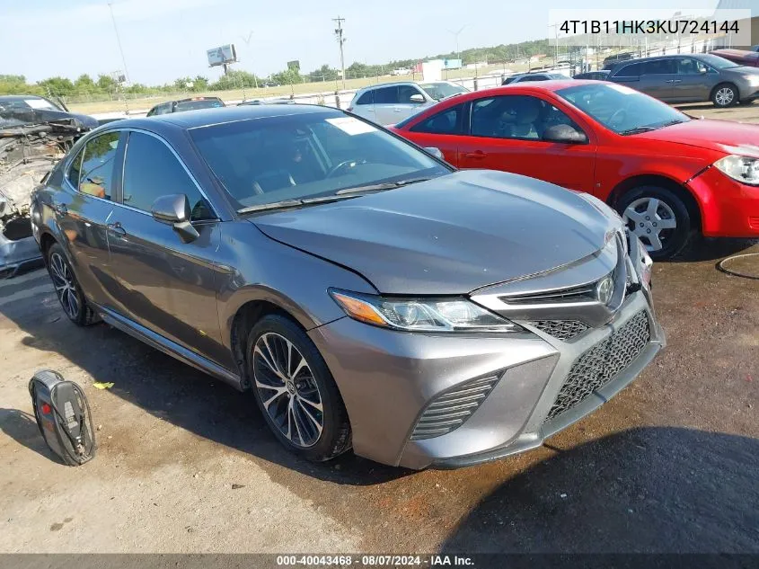 4T1B11HK3KU724144 2019 Toyota Camry Se