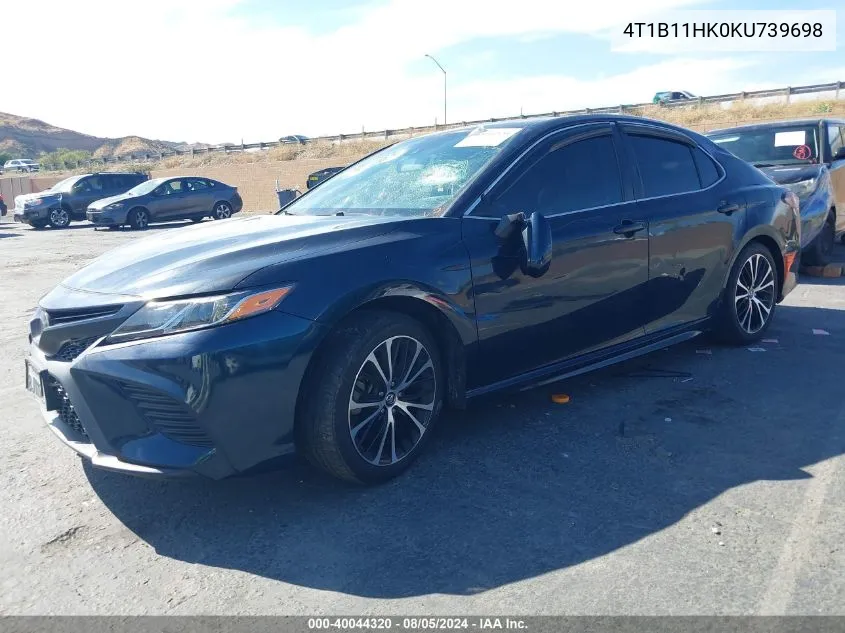 2019 Toyota Camry Se VIN: 4T1B11HK0KU739698 Lot: 40044320