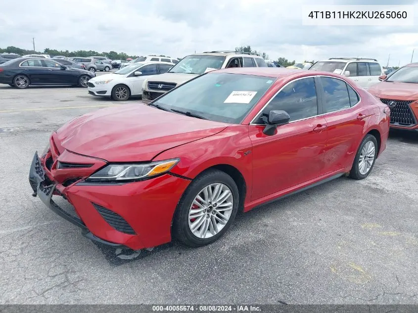 2019 Toyota Camry L/Le/Xle/Se/Xse VIN: 4T1B11HK2KU265060 Lot: 40055674