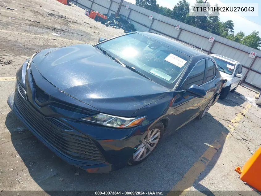 2019 Toyota Camry Le VIN: 4T1B11HK2KU276043 Lot: 40073841