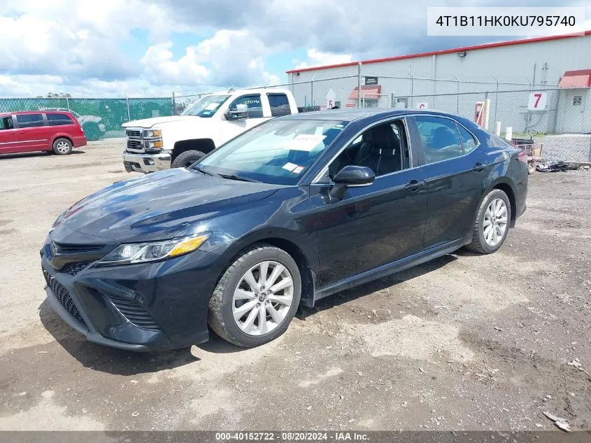 4T1B11HK0KU795740 2019 Toyota Camry Se