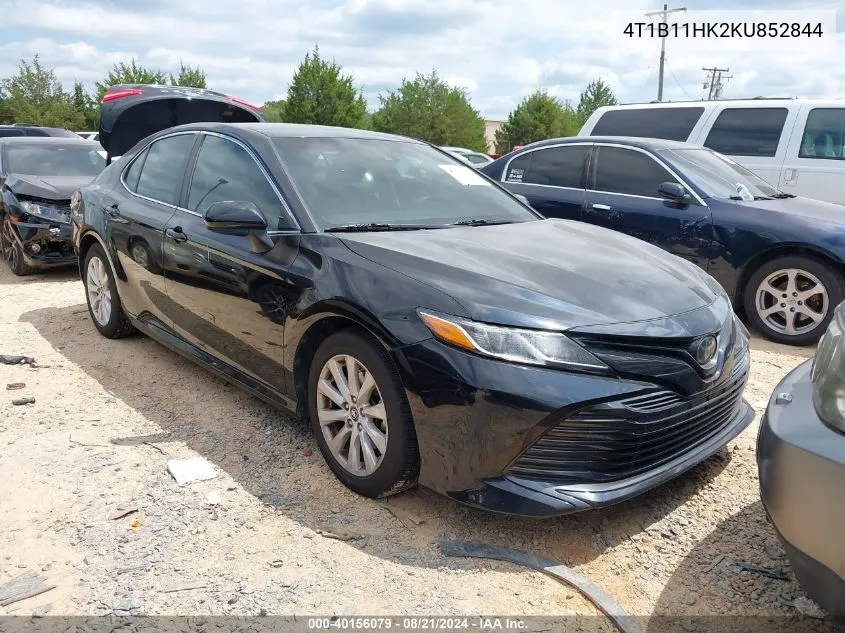 2019 Toyota Camry L/Le/Xle/Se/Xse VIN: 4T1B11HK2KU852844 Lot: 40156079