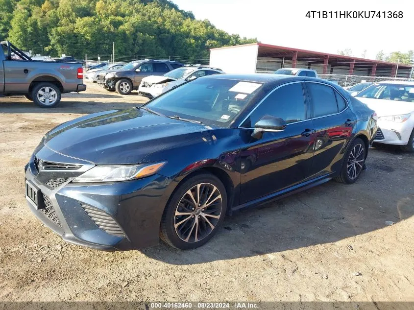 4T1B11HK0KU741368 2019 Toyota Camry Se