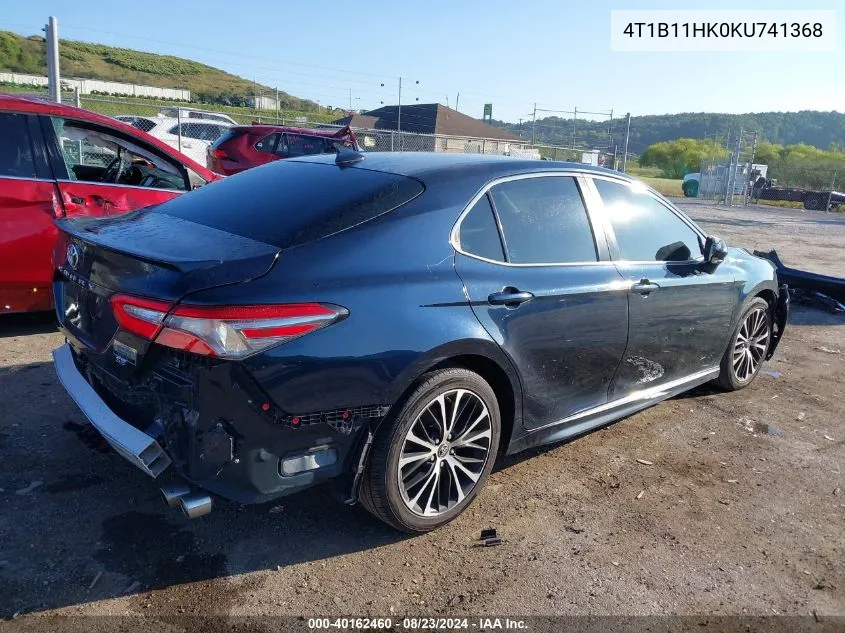 2019 Toyota Camry Se VIN: 4T1B11HK0KU741368 Lot: 40162460