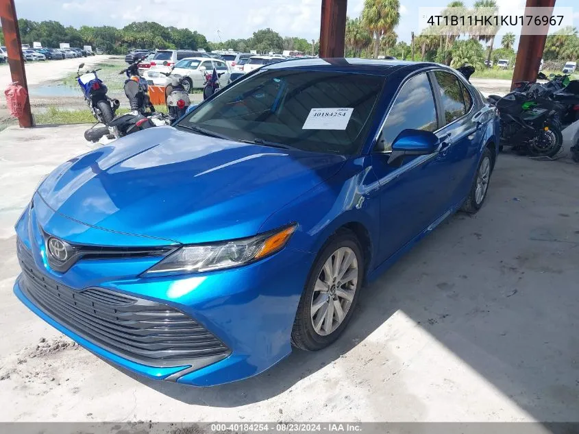 2019 Toyota Camry Le VIN: 4T1B11HK1KU176967 Lot: 40184254