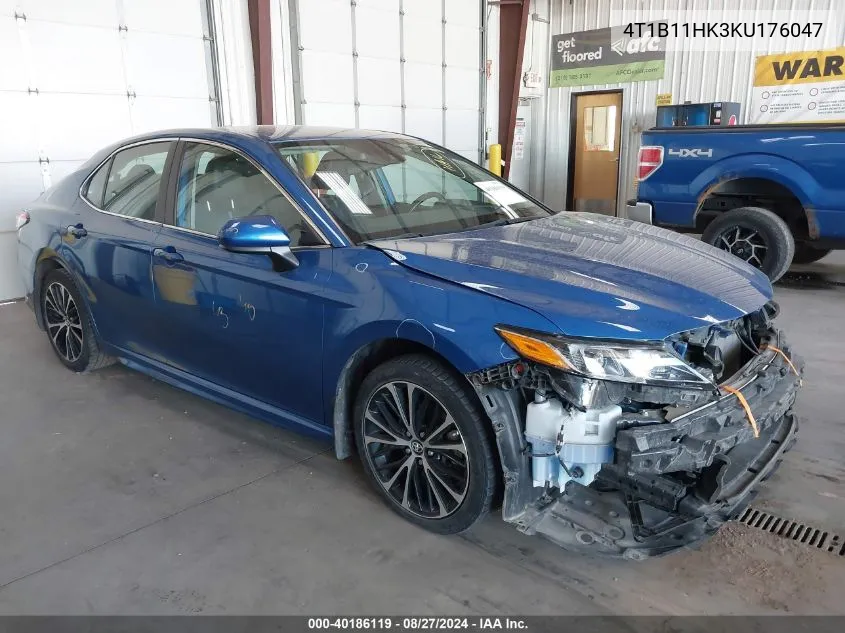 2019 Toyota Camry Se VIN: 4T1B11HK3KU176047 Lot: 40186119