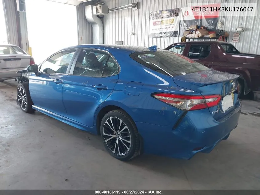 2019 Toyota Camry Se VIN: 4T1B11HK3KU176047 Lot: 40186119