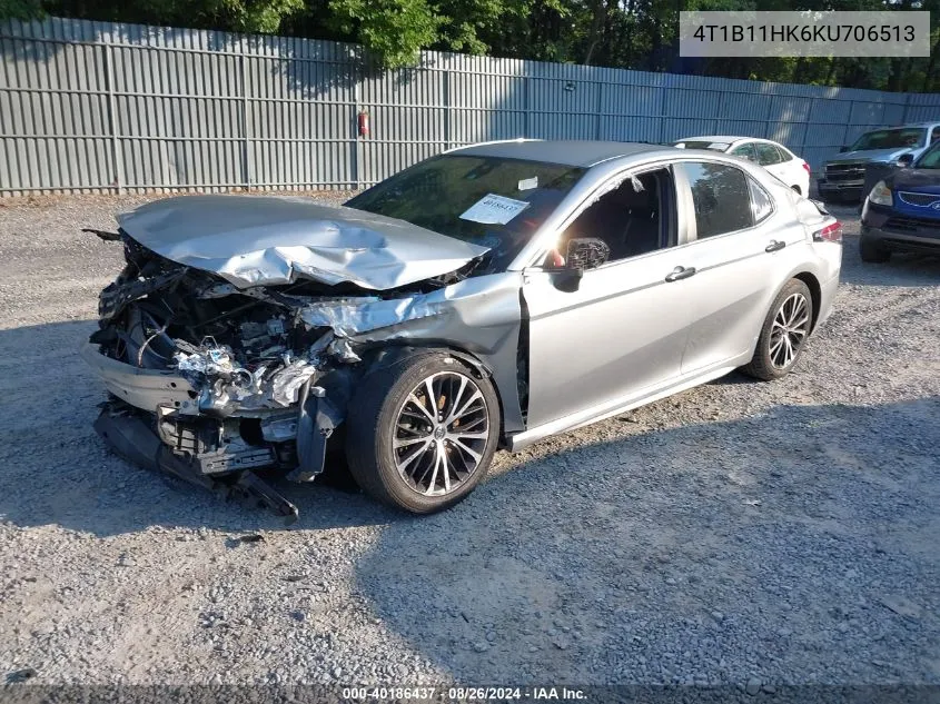 2019 Toyota Camry Se VIN: 4T1B11HK6KU706513 Lot: 40186437