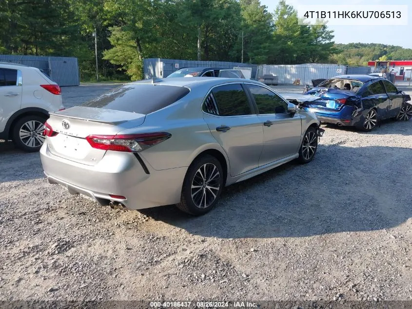 2019 Toyota Camry Se VIN: 4T1B11HK6KU706513 Lot: 40186437