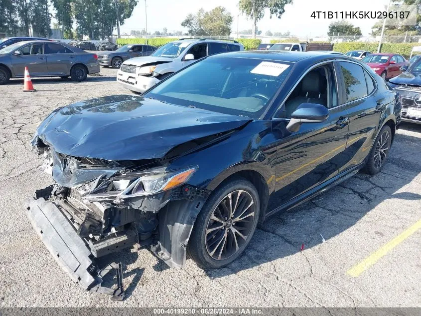 4T1B11HK5KU296187 2019 Toyota Camry Se