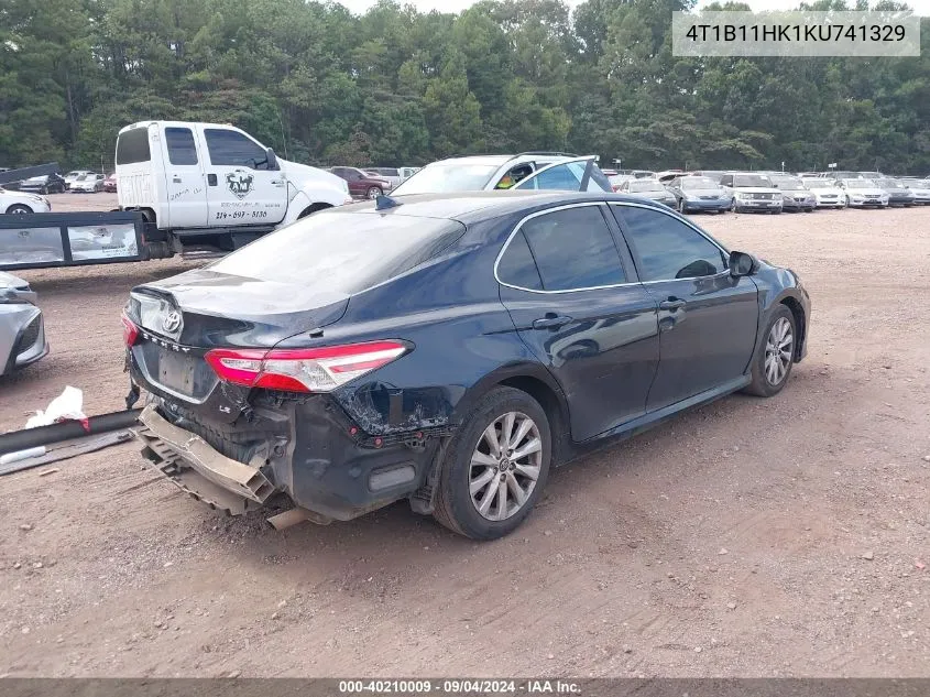 4T1B11HK1KU741329 2019 Toyota Camry Le