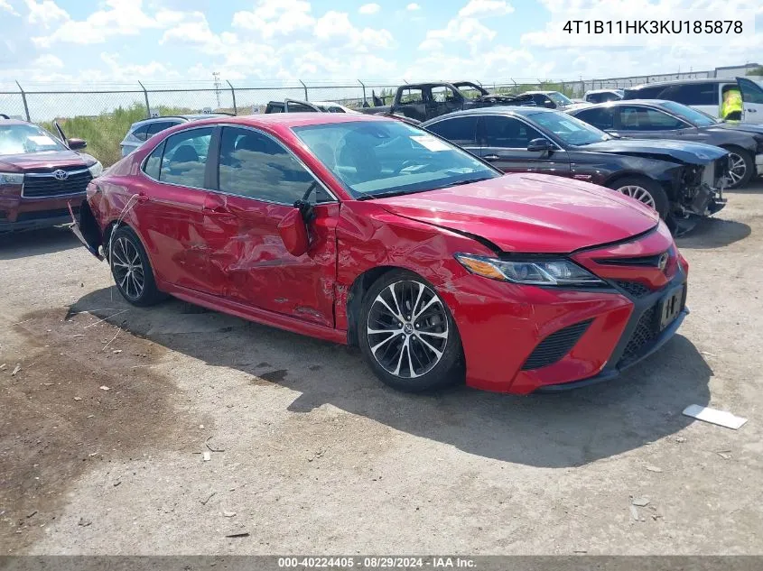 4T1B11HK3KU185878 2019 Toyota Camry Se