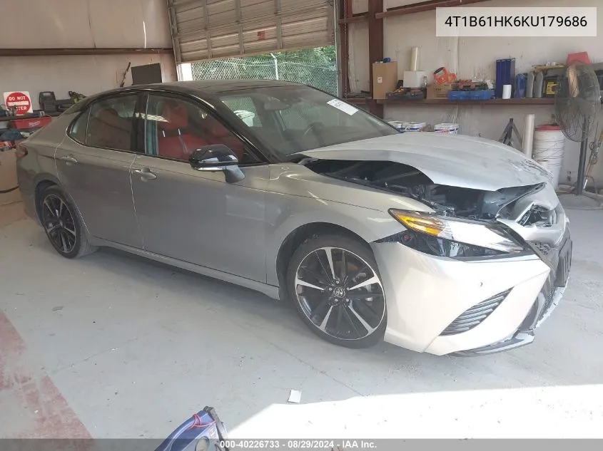 2019 Toyota Camry Xse VIN: 4T1B61HK6KU179686 Lot: 40226733