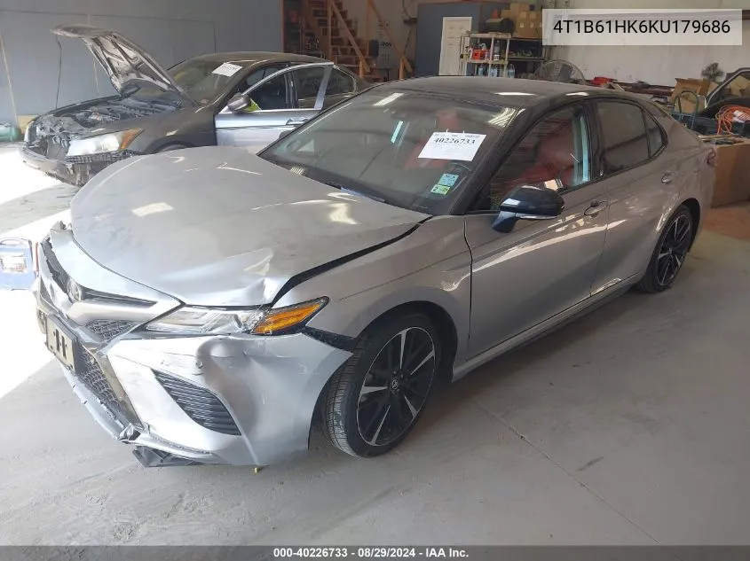 2019 Toyota Camry Xse VIN: 4T1B61HK6KU179686 Lot: 40226733