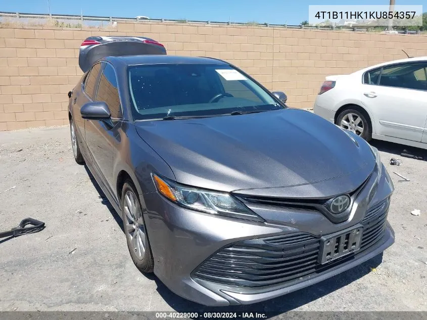 4T1B11HK1KU854357 2019 Toyota Camry Le