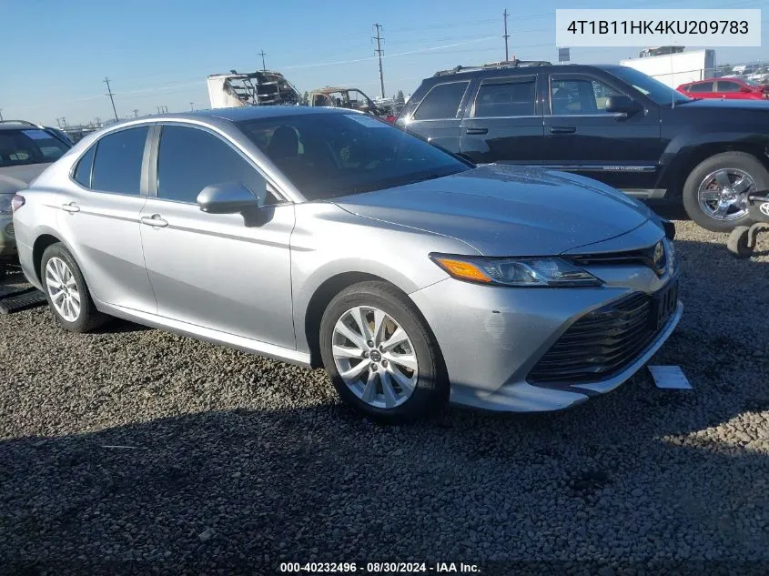 2019 Toyota Camry Le VIN: 4T1B11HK4KU209783 Lot: 40232496