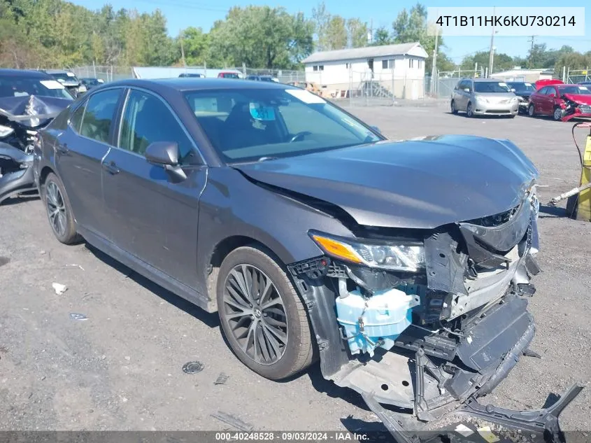 2019 Toyota Camry Se VIN: 4T1B11HK6KU730214 Lot: 40248528