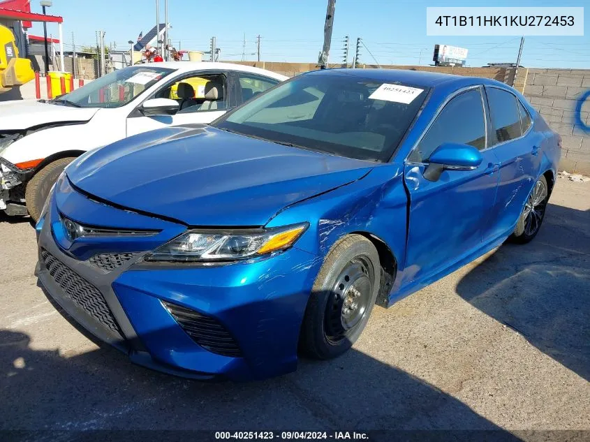 2019 Toyota Camry Se VIN: 4T1B11HK1KU272453 Lot: 40694773