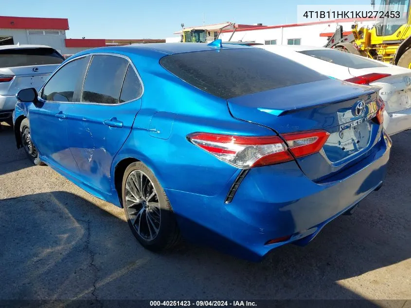 2019 Toyota Camry Se VIN: 4T1B11HK1KU272453 Lot: 40694773