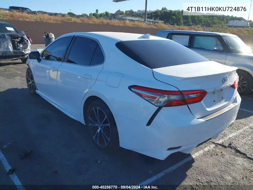 2019 Toyota Camry L/Le/Xle/Se/Xse VIN: 4T1B11HK0KU724876 Lot: 40256770