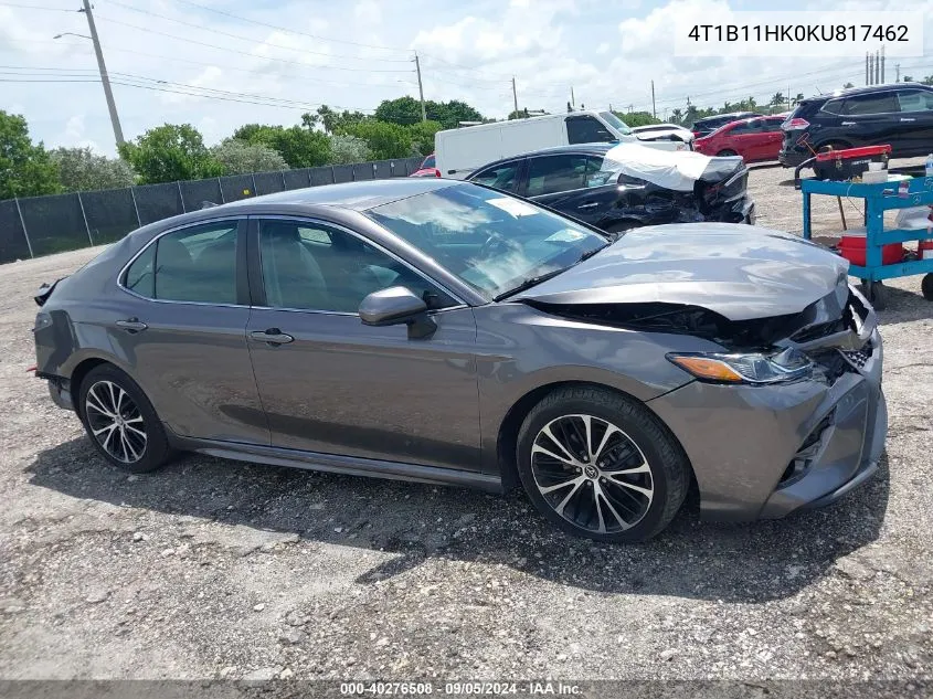 2019 Toyota Camry L/Le/Xle/Se/Xse VIN: 4T1B11HK0KU817462 Lot: 40276508