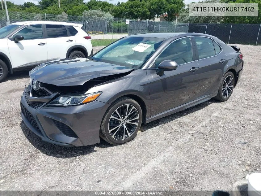 4T1B11HK0KU817462 2019 Toyota Camry L/Le/Xle/Se/Xse