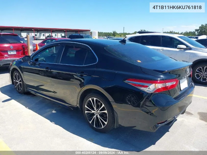 4T1B11HK6KU761818 2019 Toyota Camry Se