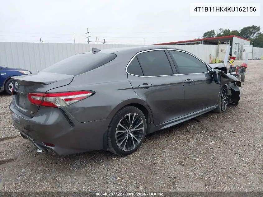 4T1B11HK4KU162156 2019 Toyota Camry L/Le/Xle/Se/Xse