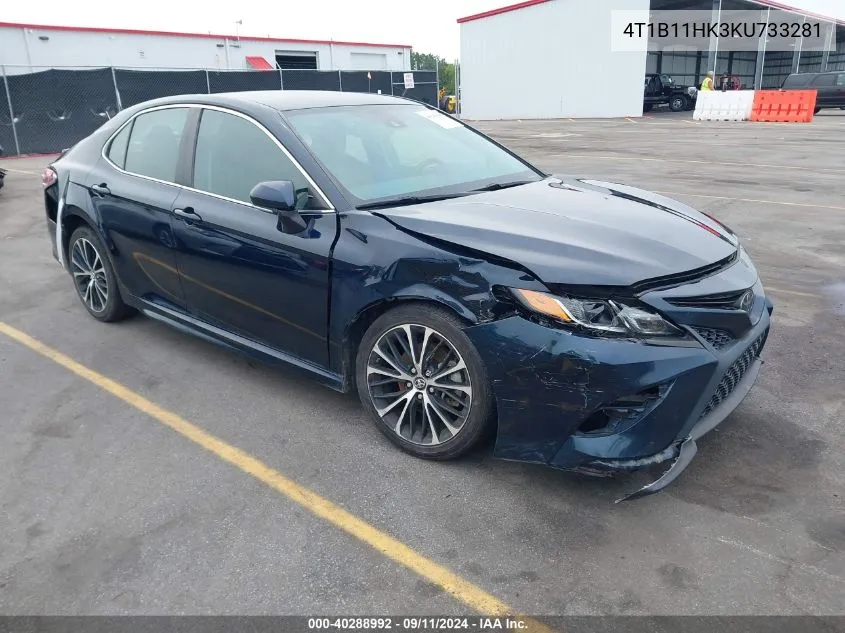 2019 Toyota Camry Se VIN: 4T1B11HK3KU733281 Lot: 40288992