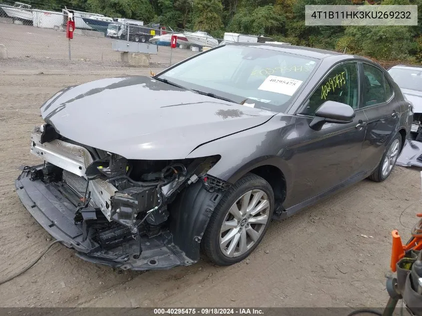 4T1B11HK3KU269232 2019 Toyota Camry Le