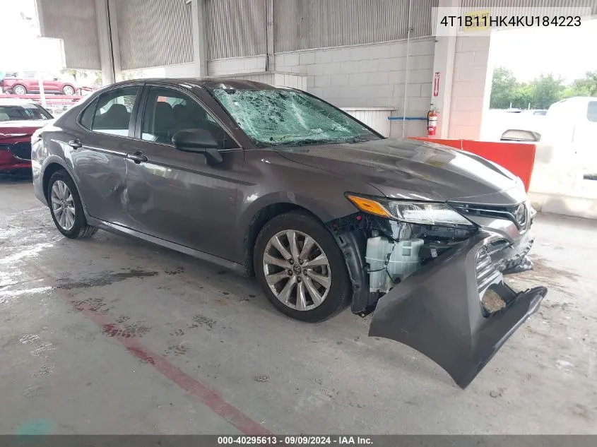 4T1B11HK4KU184223 2019 Toyota Camry Le