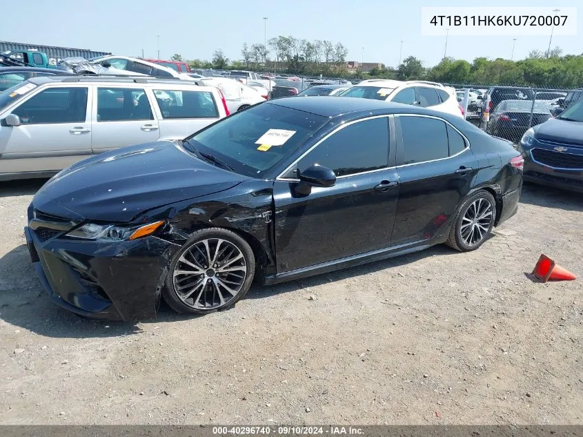 4T1B11HK6KU720007 2019 Toyota Camry Se