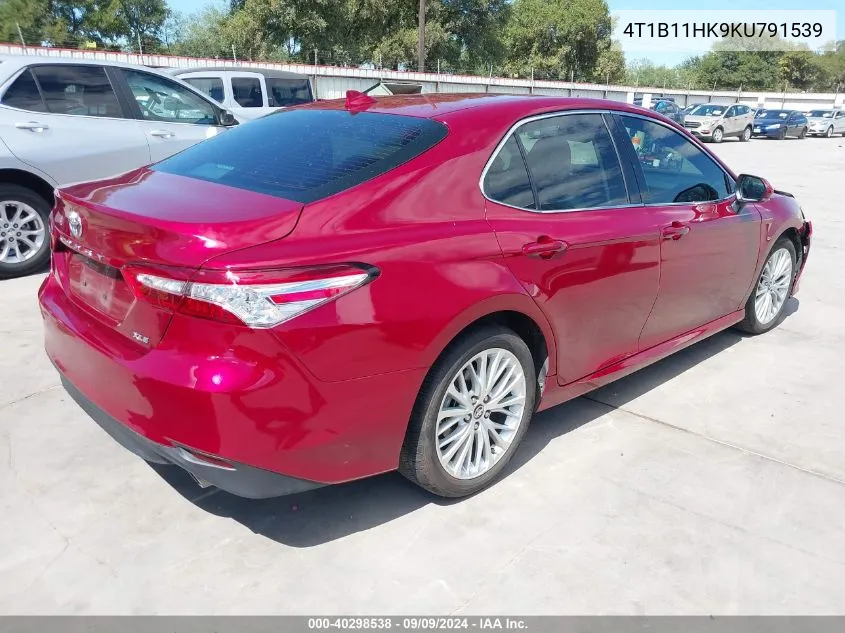 4T1B11HK9KU791539 2019 Toyota Camry Xle