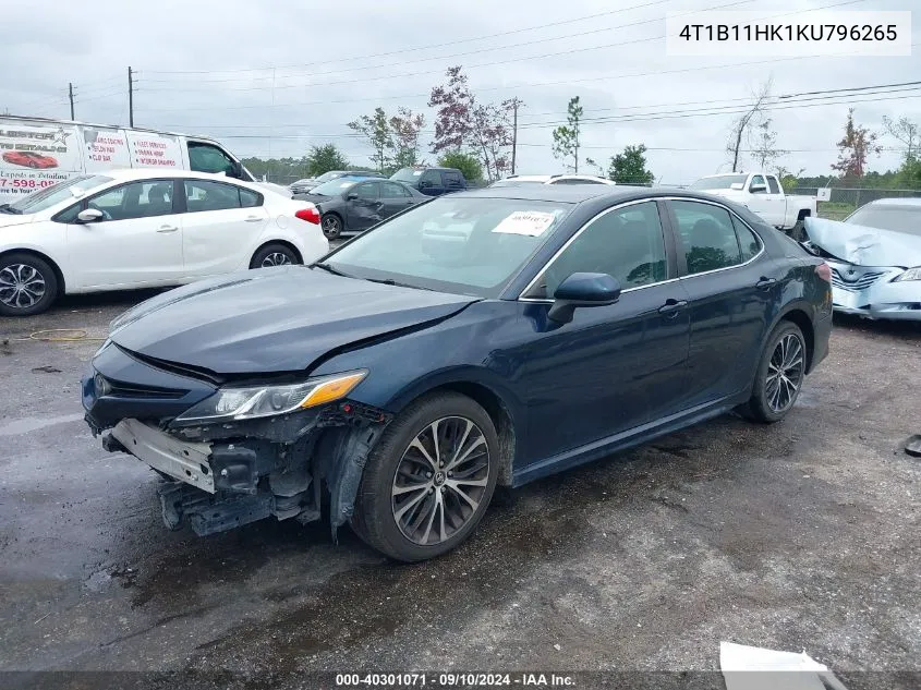 4T1B11HK1KU796265 2019 Toyota Camry L/Le/Xle/Se/Xse