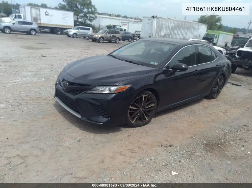 4T1B61HK8KU804461 2019 Toyota Camry Xse