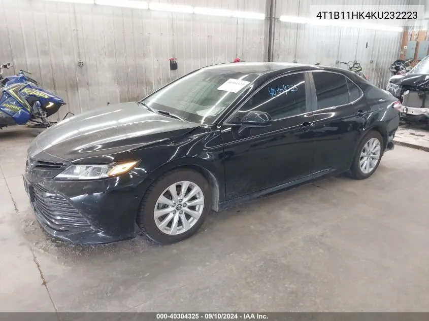 2019 Toyota Camry L/Le/Xle/Se/Xse VIN: 4T1B11HK4KU232223 Lot: 40304325