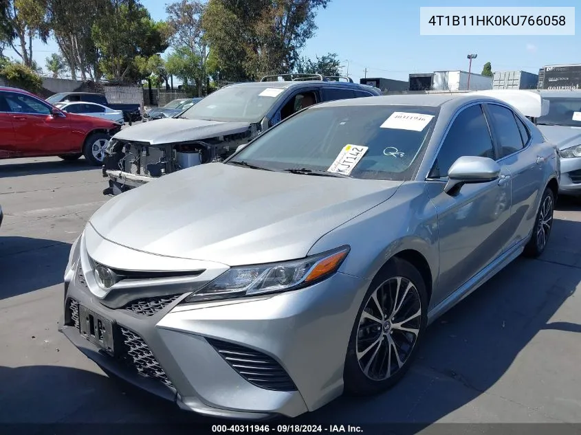 2019 Toyota Camry Se VIN: 4T1B11HK0KU766058 Lot: 40311946