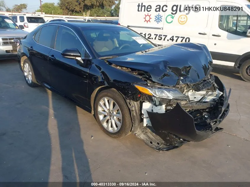 2019 Toyota Camry L/Le/Xle/Se/Xse VIN: 4T1B11HK0KU848291 Lot: 40313330