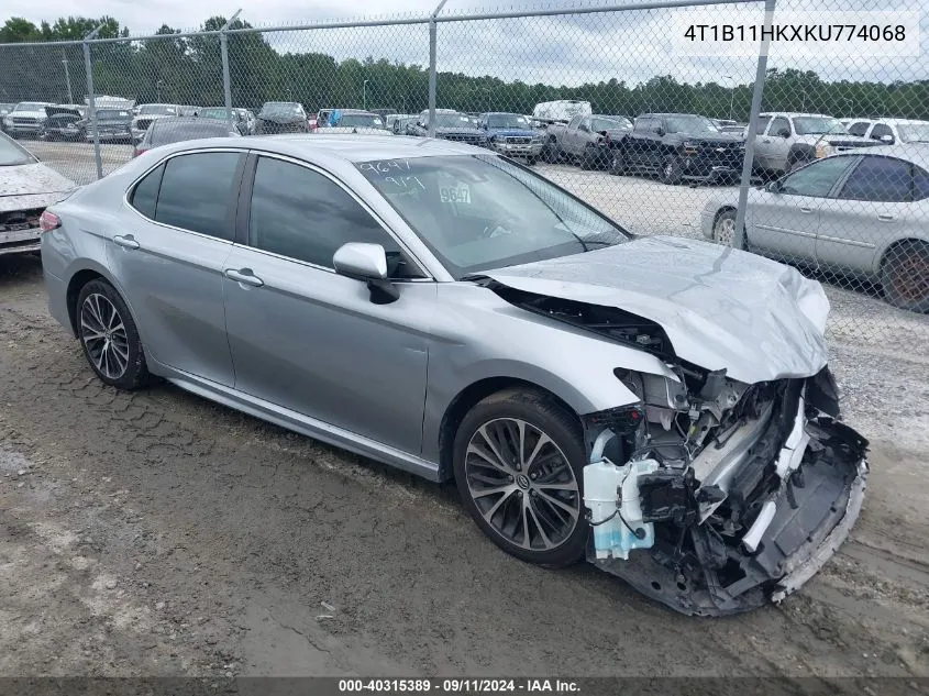 2019 Toyota Camry L/Le/Xle/Se/Xse VIN: 4T1B11HKXKU774068 Lot: 40315389