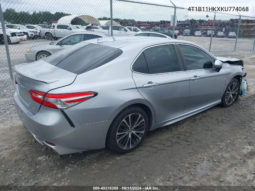 2019 Toyota Camry L/Le/Xle/Se/Xse VIN: 4T1B11HKXKU774068 Lot: 40315389