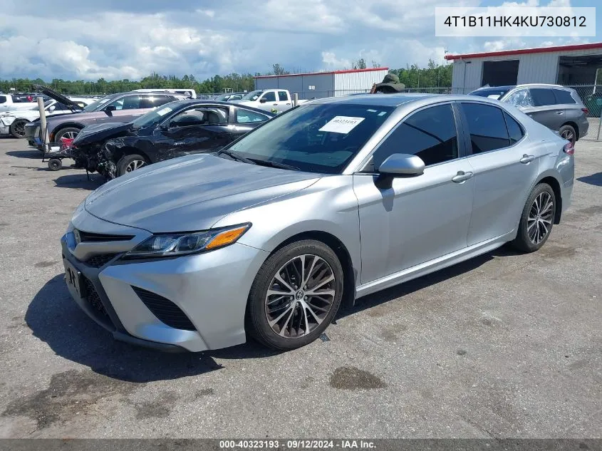 4T1B11HK4KU730812 2019 Toyota Camry Se